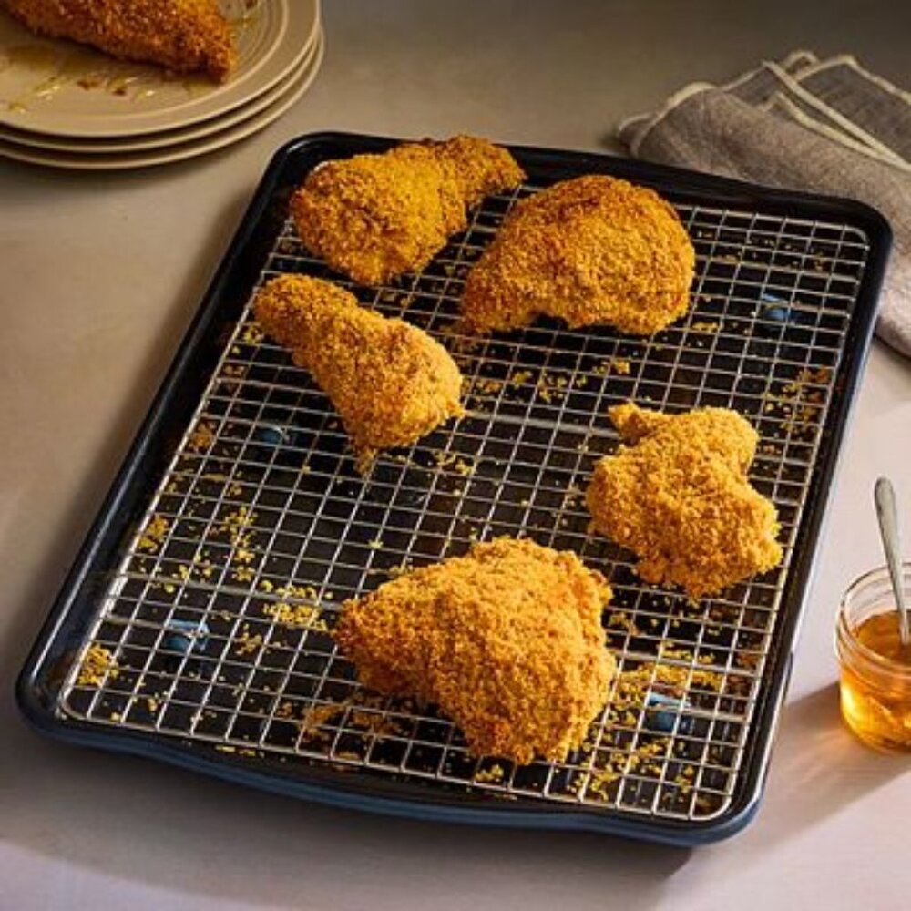 NEW~PAMPERED CHEF~Brilliance Nonstick Half Sheet Pan & Rack